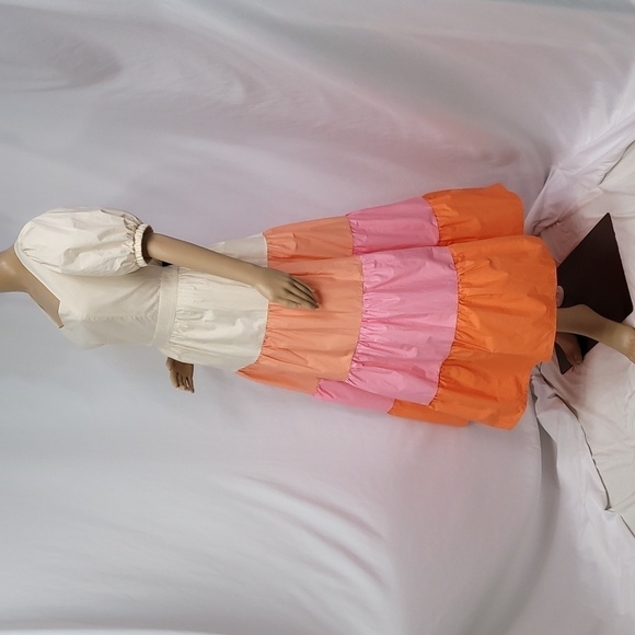 ENGLISH Factory Colorblock Midi Dress - Picture 8 of 15